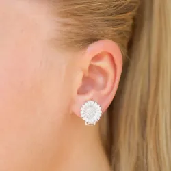 13,5 mm prästkrage öronclips i silver - Marie