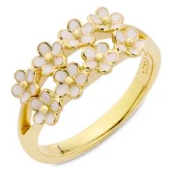 prästkrage ring i förgyllt silver