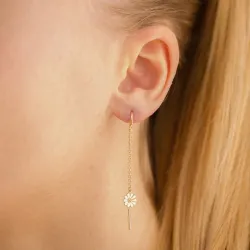 prästkrage kedja örhängen i förgyllt silver - Maggie