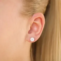 6,5 mm prästkrage örhängestift i silver - Maggie