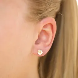 6,5 mm prästkrage örhängestift i förgyllt silver - Maggie