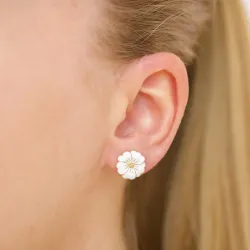 11 mm primula örhängestift i förgyllt silver