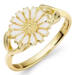 10 mm prästkrage ring i förgyllt silver - Marie