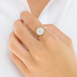 11 mm prästkrage ring i silver - Marie