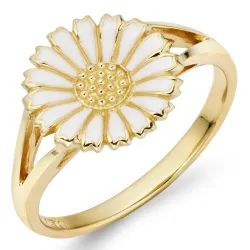 10 mm prästkrage ring i förgyllt silver