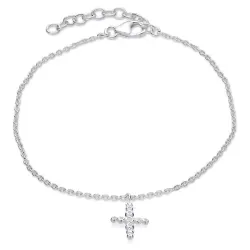 kors armband i silver - Amoré