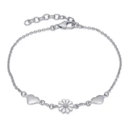 prästkrage armband i silver - Maggie