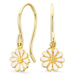 prästkrage örhängen i förgyllt silver - Maggie