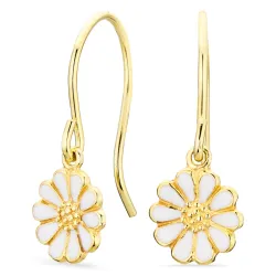 prästkrage örhängen i förgyllt silver