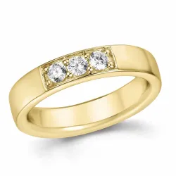 diamant alliancring i 14  karat guld 0,30 ct