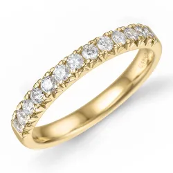 Diamant alliancring i 14  karat guld 0,49 ct