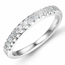 Diamant alliancring i 14  karat vitguld 0,24 ct