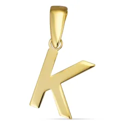 bokstav k hängen i 8 karat guld - My Letter