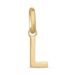 bokstav l hängen i 8 karat guld - My Letter