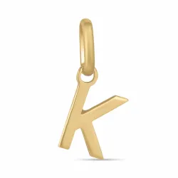 bokstav k hängen i 8 karat guld - My Letter