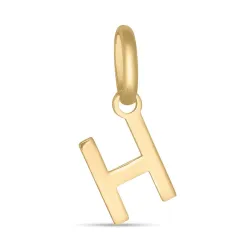 bokstav h hängen i 8 karat guld - My Letter