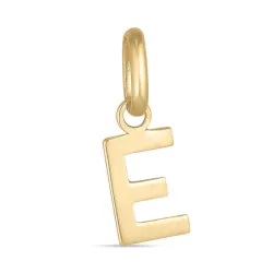 bokstav e hängen i 8 karat guld - My Letter