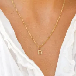 bokstav d hängen i 8 karat guld - My Letter