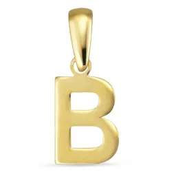 bokstav b hängen i 8 karat guld