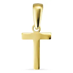 bokstav t hängen i 8 karat guld - My Letter