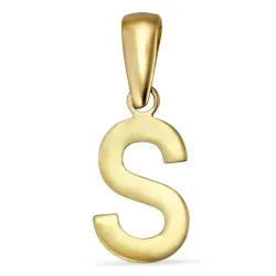 bokstav s hängen i 8 karat guld - My Letter