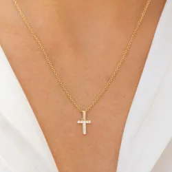 bokstav t hängen i 8 karat guld - My Letter