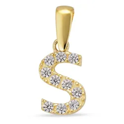 bokstav s hängen i 8 karat guld - My Letter