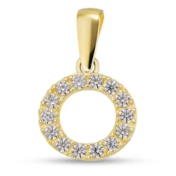 bokstav o hängen i 8 karat guld - My Letter