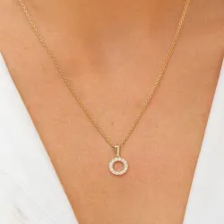 bokstav o hängen i 8 karat guld - My Letter