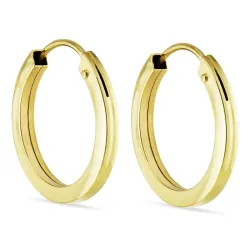 13 mm creol i 8 karat guld - Gold Collection