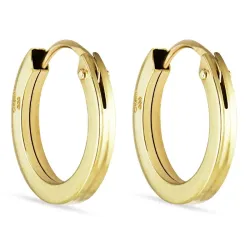 11 mm creol i 8 karat guld - Gold Collection