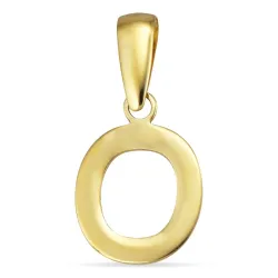 bokstav o hängen i 8 karat guld - My Letter