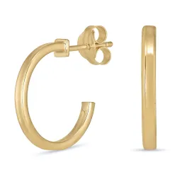 14 mm halvcreol i 8 karat guld - Gold Collection