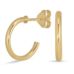 12,5 mm halvcreol i 8 karat guld - Gold Collection