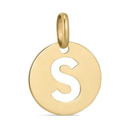 bokstav s hängen i 8 karat guld - My Letter