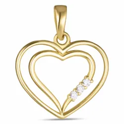 hjärta hängen i 9 karat guld - Gold Collection