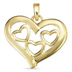 hjärta hängen i 8 karat guld - Gold Collection