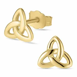 infinity örhängestift i 8 karat guld - Gold Collection