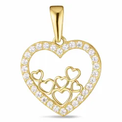 hjärta hängen i 8 karat guld - Gold Collection