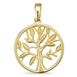 14 mm livets träd hängen i 8 karat guld - Gold Collection