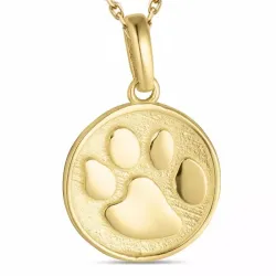 tass halsband i förgyllt silver med hängen i 8 karat guld - Gold Collection