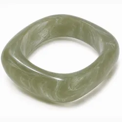 grön bangle i harts - AURA