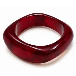 röd bangle i harts - AURA