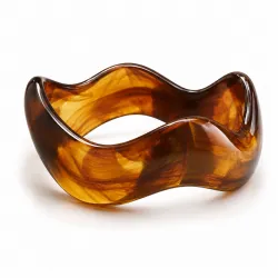 cognac färgad bangle i harts - AURA
