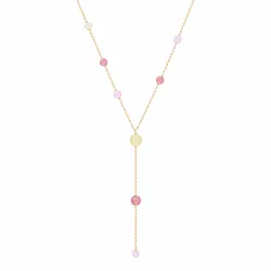 gul Y-halsband i förgyllt stål - AURA