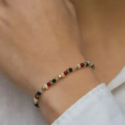 sten armband i förgyllt silver  x   - Loom Stones