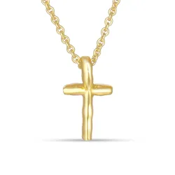 bokstav t hängen med halskedja i förgyllt silver - My Letter