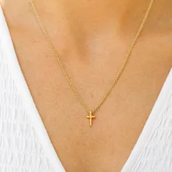 bokstav t hängen med halskedja i förgyllt silver - My Letter