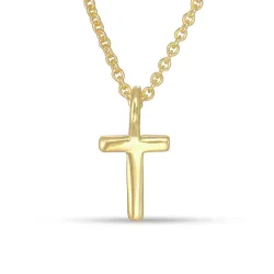 bokstav t hängen med halskedja i förgyllt silver - My Letter