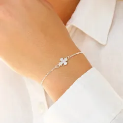 10 x 8,5 mm dagmarkors armband i silver - Amoré